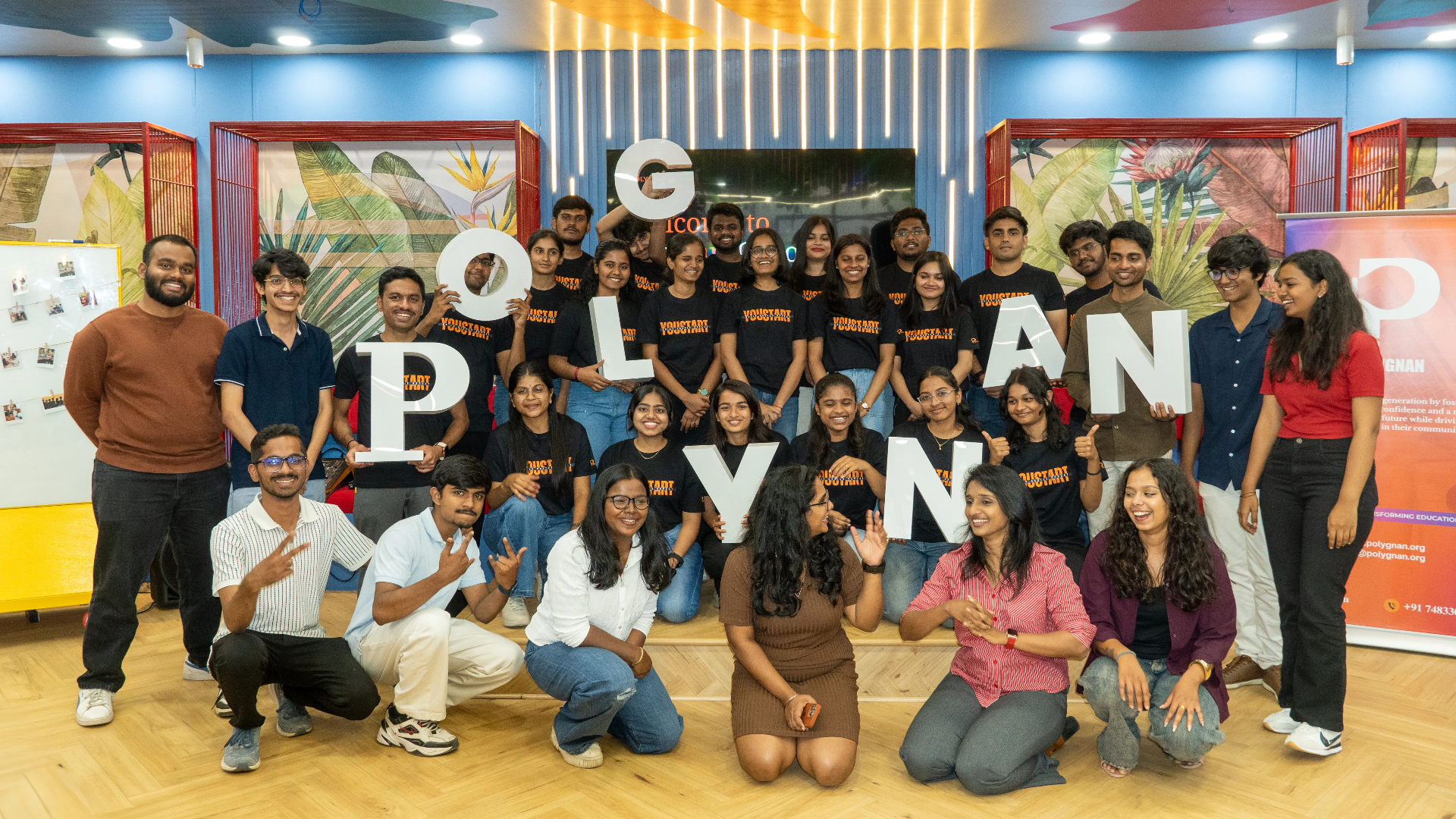 Polygnan team with YouStart fellows
